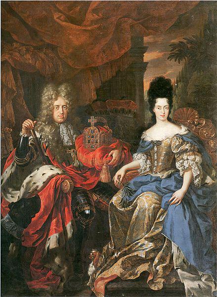 Jan Frans van Douven Double portrait of Johann Wilhelm von der Pfalz and Anna Maria Luisa de' Medici Spain oil painting art